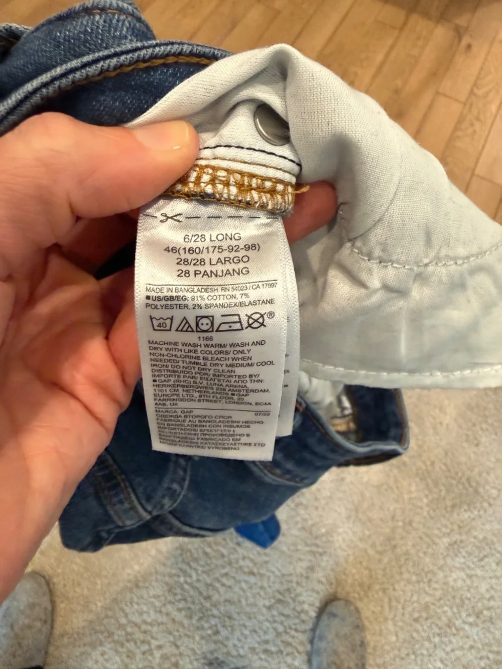 Gap High Rise Universal Legging Jeans Size 6 28 Long Medium Wash Skinny Stretch - Picture 3 of 8